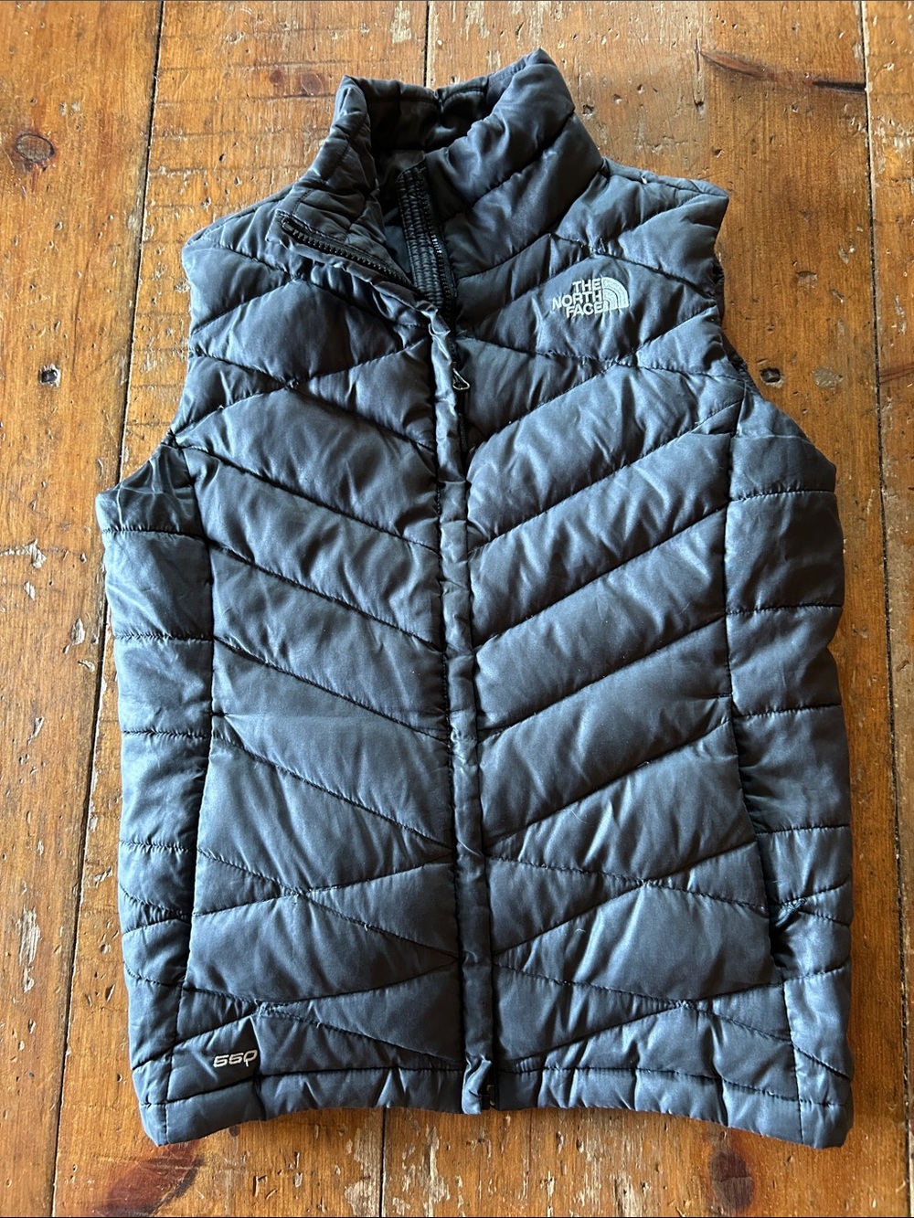 Women’s S The North Face Black Quilted Chevron Puffer Vest